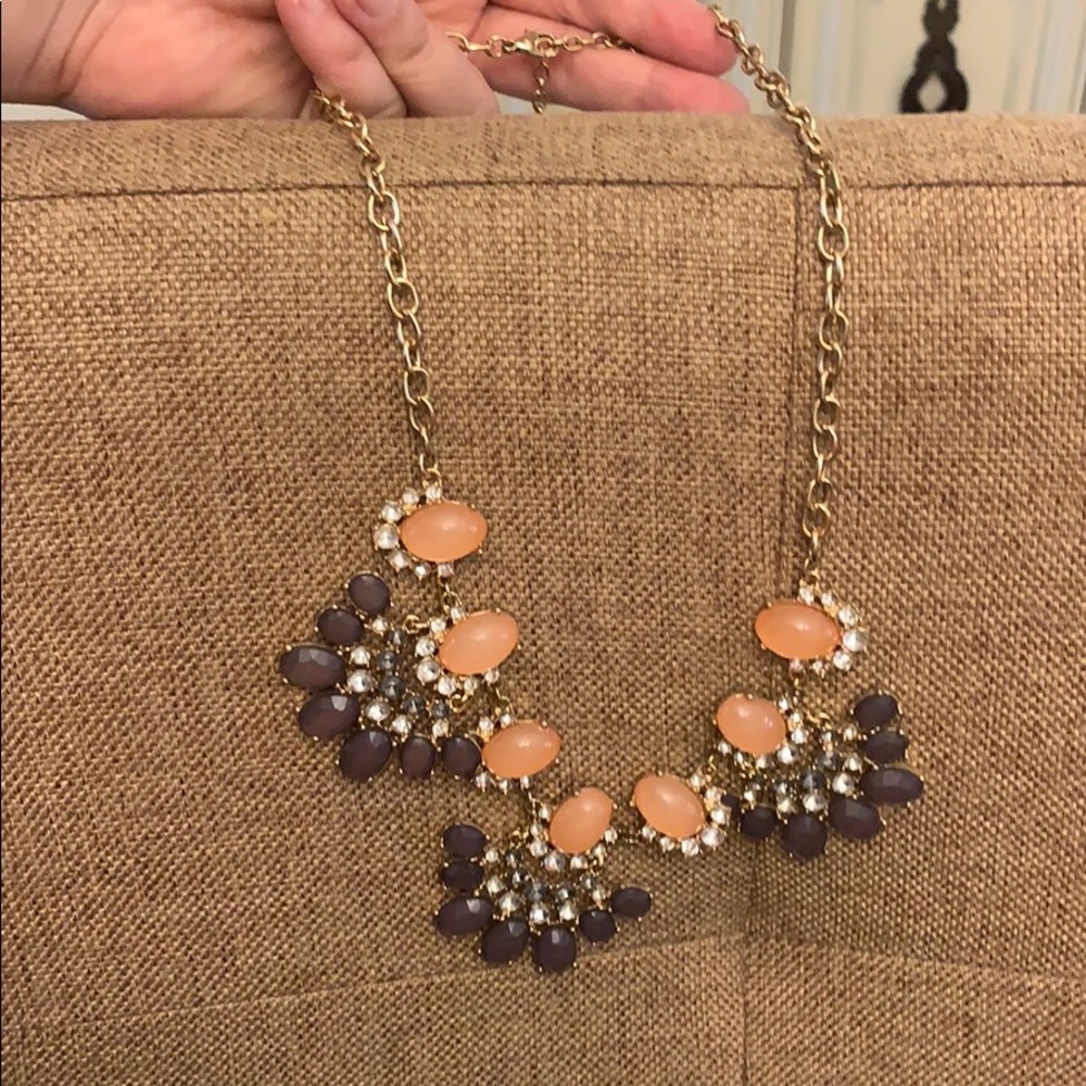 Multicolored stone necklace